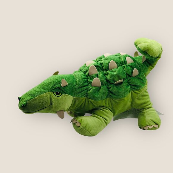 Jättelik Ankylosaurus Dinosaur Soft Toy Plush 22" Green By IKEA Retired - Picture 3 of 7